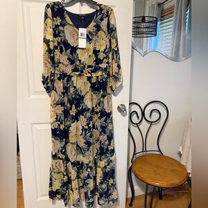 Floral Navy Dress